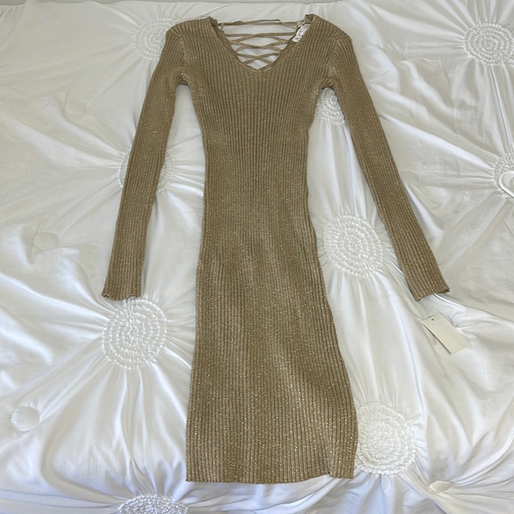 Long Gold Dress